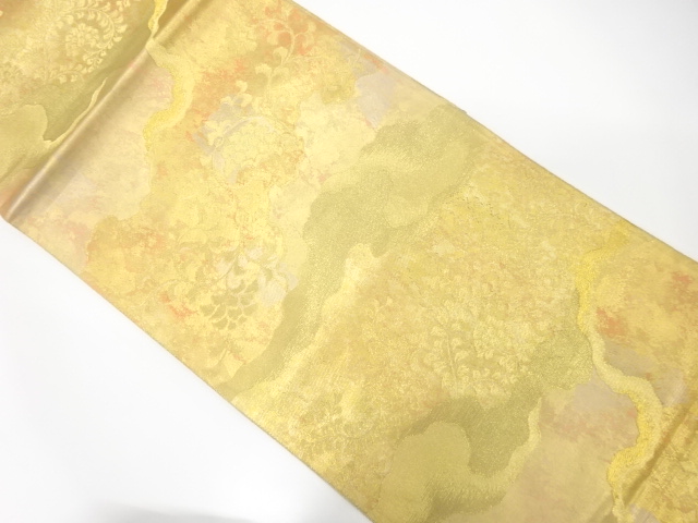 JAPANESE FUKURO OBI / WOVEN FLOWER ARABESQUE